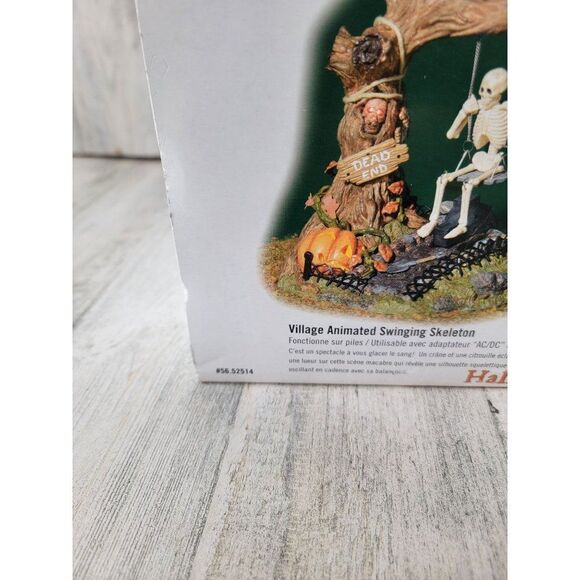 Dept 56 52514 Village Animated Swinging Skeleton Halloween - Picture 3 of 5